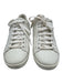 Gucci Shoe Size 39 White & Pink Leather Upper Perforated Logo Low Top Sneakers White & Pink / 39