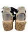 Loeffler Randall Shoe Size 10.5 Cream, Beige & Black Canvas Upper Espadrille Cream, Beige & Black / 10.5