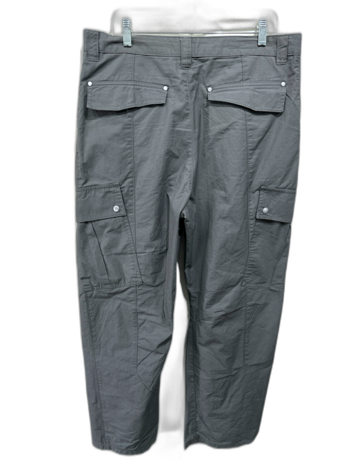 Zara Size L Gray Cotton Blend Solid Khaki Flare Men's Pants Gray / L