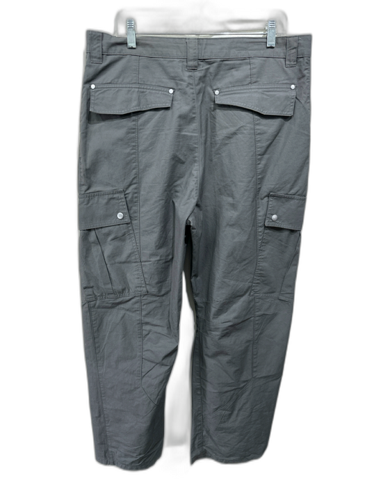 Zara Size L Gray Cotton Blend Solid Khaki Flare Men's Pants Gray / L