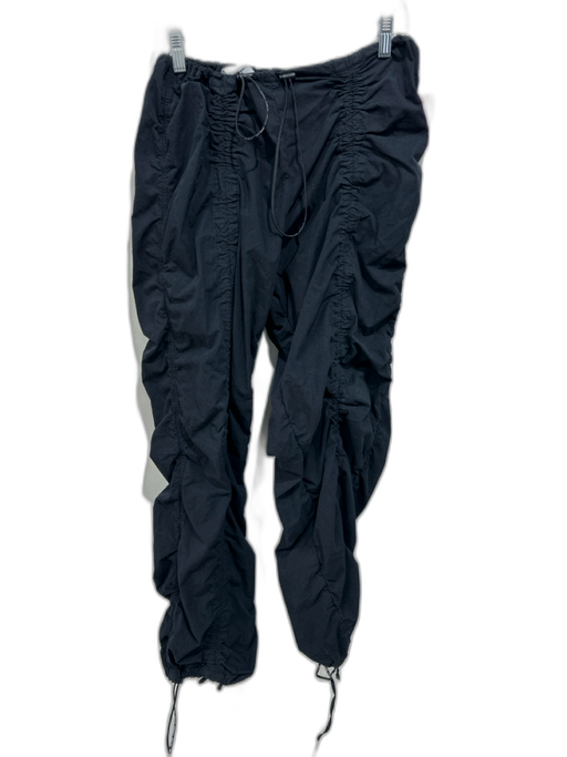 Ietsfrans Size L Black Cotton Blend Solid Jogger Men's Pants Black / L