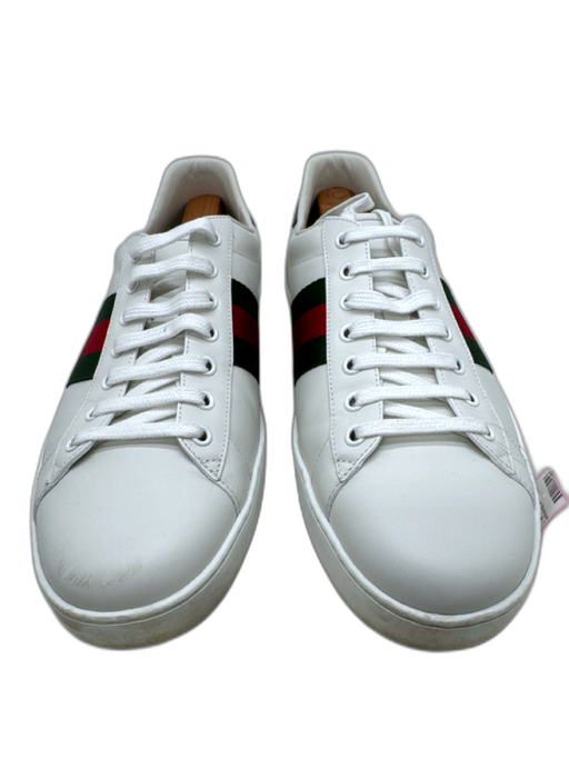Gucci Shoe Size 11 White, Green & Red Leather Low Top Men's Shoes White, Green & Red / 11