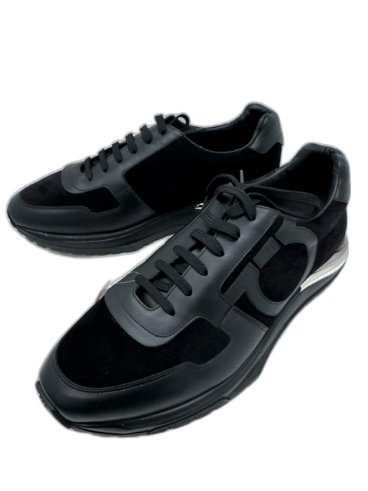 Salvatore Ferragamo Shoe Size 11 Black Suede Solid Men's Shoes Black / 11