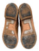Frye Shoe Size 7.5 Light Brown Leather Brass Hardware Inner Side Zip Booties Light Brown / 7.5