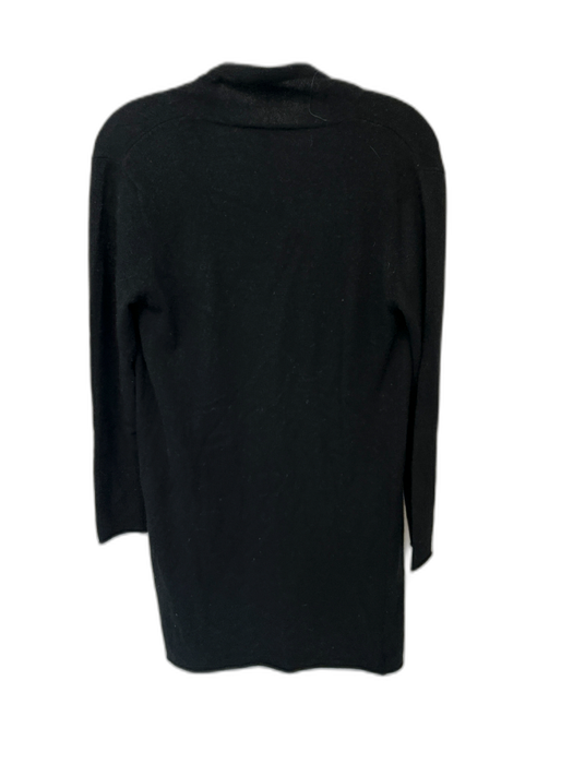 Neiman Marcus Size S Black Cashmere Long Sleeve Open Front Long Sweater Black / S