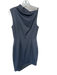 Elliatt Size S Gray Polyester Blend Sleeveless Pleat Side Zip Dress Gray / S