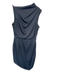 Elliatt Size S Gray Polyester Blend Sleeveless Pleat Side Zip Dress Gray / S