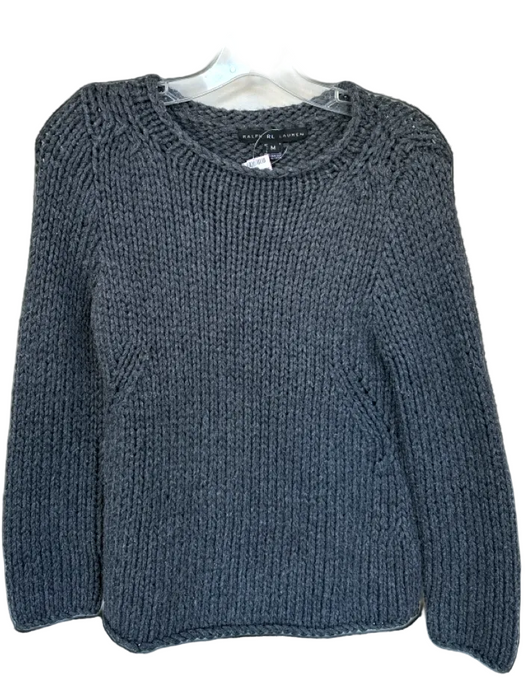 Ralph Lauren Black Size M Charcoal Wool Blend Long Sleeve roll neck Sweater Charcoal / M