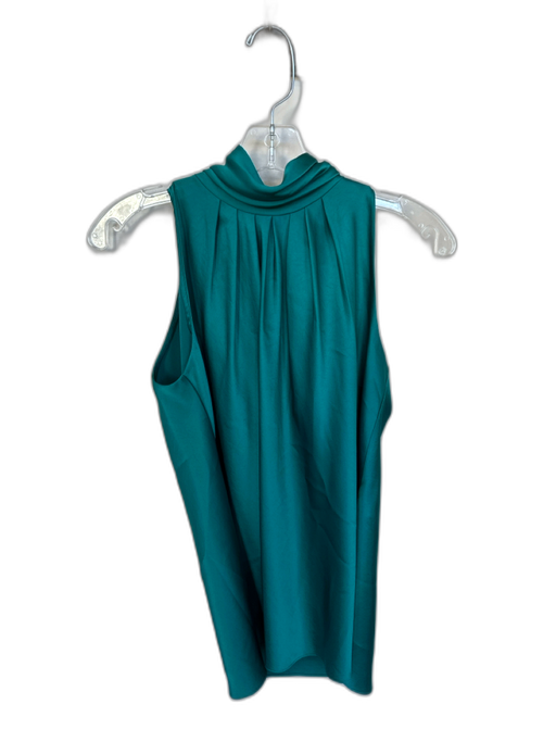 Diane Von Furstenberg Size XS Teal Silk High Neck Sleeveless Top Teal / XS