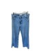 We The Free Size 29 Light Wash Cotton High Waist Button Fly Wide Leg Slits Jeans Light Wash / 29