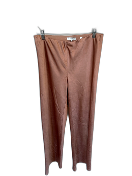 Vince Size M Bronze Polyester Elastic Waist Wide Leg Pants Bronze / M