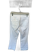 Edyson Size 28L White Cotton Blend Mid Rise Flare Jeans White / 28L