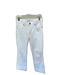 Edyson Size 28L White Cotton Blend Mid Rise Flare Jeans White / 28L