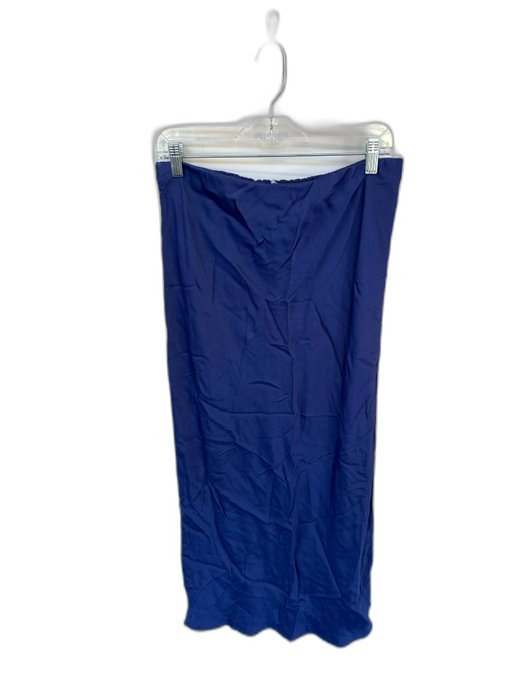 By Anthropologie Size M Navy Viscose Elastic Waist Maxi Skirt Navy / M