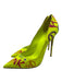 Le Silla Shoe Size 40 Neon Green & Multi Graffiti Pointed Toe Pumps Neon Green & Multi / 40