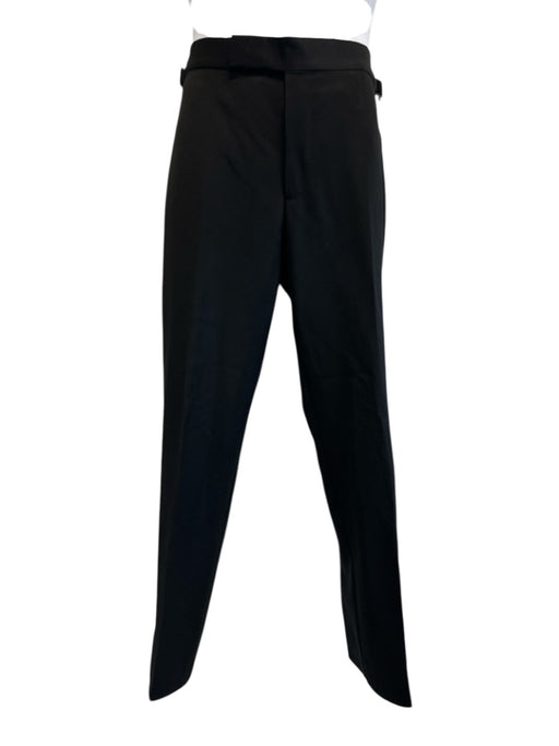 Tom Ford Size 48 Black Wool Solid Dress Tuxedo Men's Pants Black / 48