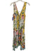 By Anthropologie Size XS White, Yellow & Multi Modal Sleeveless V Neck Dress White, Yellow & Multi / XS