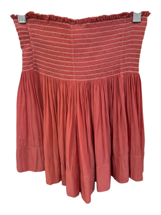 Koch Size XS/S Salmon Pink Polyester Shirred Tie Shoulder Gathered Short Set Salmon Pink / XS/S