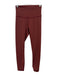 Lululemon Size 4 Maroon Red Missing Fabric Tag Elastic Waistband Leggings Maroon Red / 4