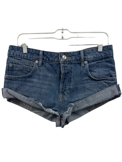 We The Free Size 29 Medium Wash Cotton Denim Cuffed Button Fly Daisy Duke Shorts Medium Wash / 29