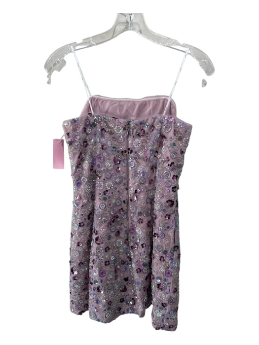 Elliatt Size Medium Lavendar & purple Sequin Beaded Strapless Mini Dress Lavendar & purple / Medium