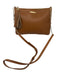 Gigi Light Brown Pebble Leather Zip Close Tassel Crossbody Strap Bag Light Brown