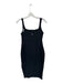 Beyond Yoga Size M Charcoal Polyester Heathered Midi Shelf Bra Straps Dress Charcoal / M