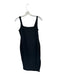 Beyond Yoga Size M Charcoal Polyester Heathered Midi Shelf Bra Straps Dress Charcoal / M