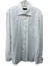 Canali Size 17 White Cotton Button Down Men's Long Sleeve Shirt White / 17