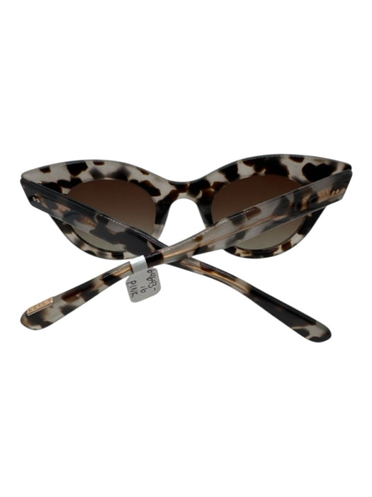 Krewe Tortoiseshell Acetate Rounded Cat Eye Gradient Lens Sunglasses Tortoiseshell