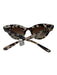 Krewe Tortoiseshell Acetate Rounded Cat Eye Gradient Lens Sunglasses Tortoiseshell
