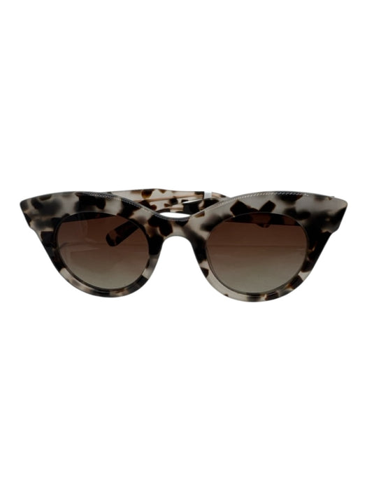 Krewe Tortoiseshell Acetate Rounded Cat Eye Gradient Lens Sunglasses Tortoiseshell