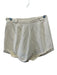 Doen Size 2 Cream White Viscose Blend Button Detail Cuffed Slit Pockets Shorts Cream White / 2