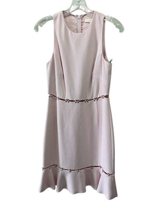 Jonathan Simkhai Size 4 Light Pink Acetate Blend Sleeveless Cutouts Dress Light Pink / 4