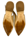 Stuart Weitzman Shoe Size 6.5 Beige Leather Upper Pointed Toe Ankle Buckle Flats Beige / 6.5