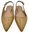 Stuart Weitzman Shoe Size 6.5 Beige Leather Upper Pointed Toe Ankle Buckle Flats Beige / 6.5
