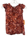 Ulla Johnson Size 0 Red, Pink, Orange Cotton Blend Ruffle Cap Sleeve Floral Top Red, Pink, Orange / 0
