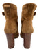 Veronica Beard Shoe Size 6 Brown Suede Upper Round Toe Buckle Platform Booties Brown / 6