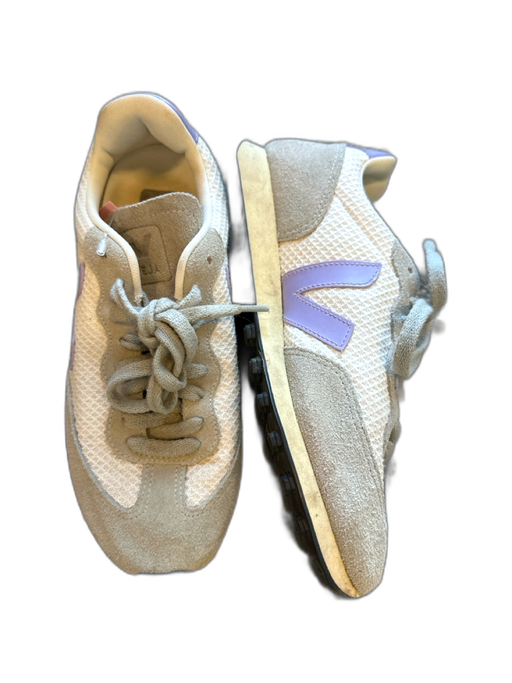 Veja Shoe Size 7 Gray & Purple Suede & Canvas Athletic Sneakers Gray & Purple / 7