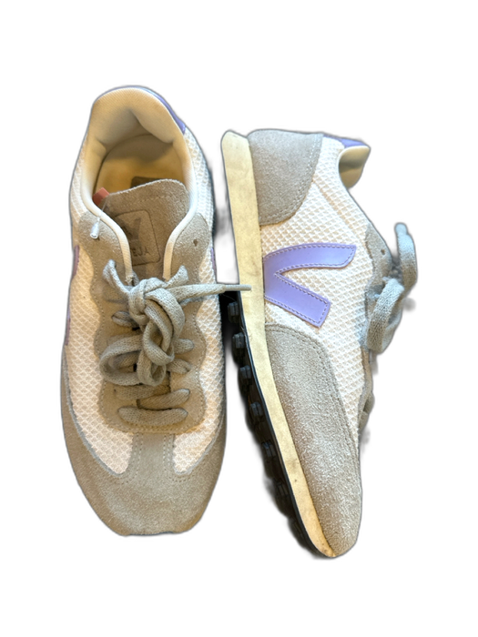 Veja Shoe Size 7 Gray & Purple Suede & Canvas Athletic Sneakers Gray & Purple / 7