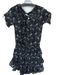 Loveshackfancy Size S Purple & Black Cotton Short Sleeve Botanical Dress Purple & Black / S