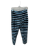 Celine Size 38 Black & Blue Silk Side Zip Striped Pants Black & Blue / 38