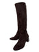 Boden Shoe Size 36 Dark Brown Leather Upper Almond Toe Block Heel Boots Dark Brown / 36