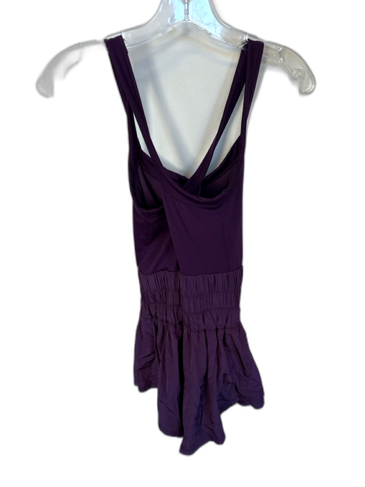 FP Movement Size XS Purple Polyester Blend Athletic Shorts Romper Purple / XS