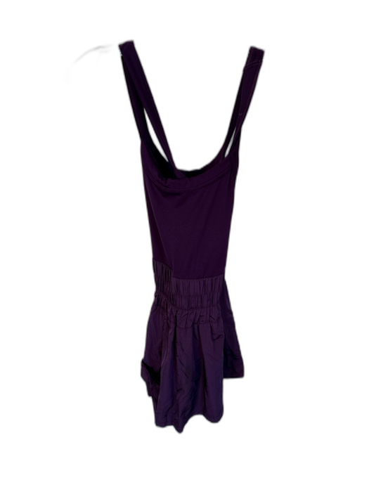 FP Movement Size XS Purple Polyester Blend Athletic Shorts Romper Purple / XS