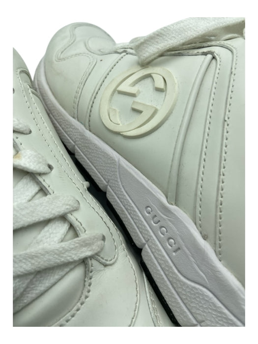 Gucci Shoe Size 6.5 Whiskey & White Leather Solid Sneaker Men's Shoes Whiskey & White / 6.5