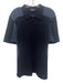 J Lindeberg NWT Size L Navy & Light Blue Cotton Blend Knit Polo Short Sleeve Navy & Light Blue / L