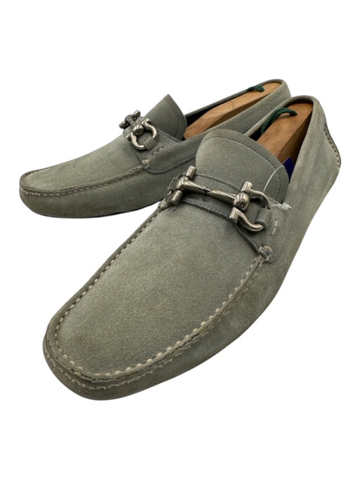 Ferragamo Shoe Size 8.5 AS IS Beige Suede Solid Driver Men's Shoes Beige / 8.5