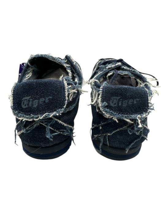 Onitsuka Tiger Shoe Size 9.5 Like New Blue Cotton Denim Distressed Sneaker Shoes Blue / 9.5
