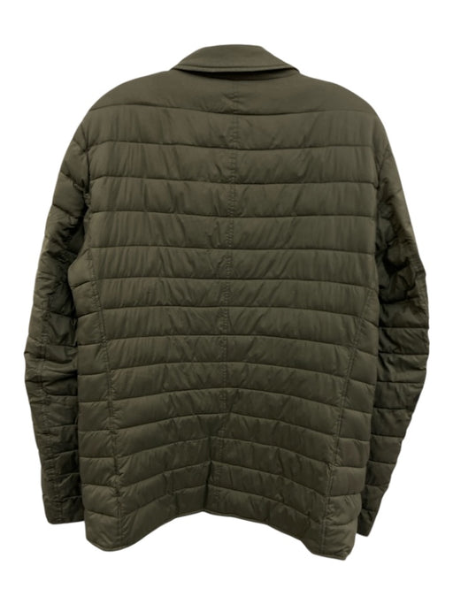 Herno Size 50 Olive Green Synthetic Puffer Zip UP Men's Jacket Olive Green / 50